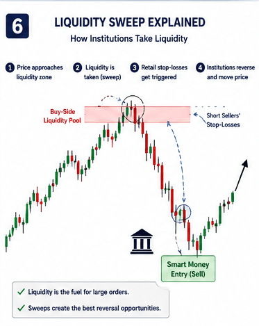 How Institutions Take Liquidity