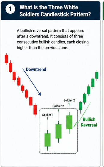 What Is the Three White Soldiers Candlestick Pattern?