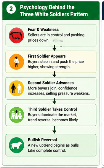 Psychology Behind the Three White Soldiers Pattern