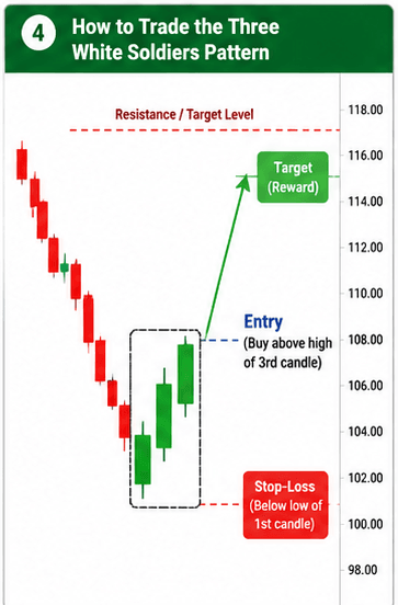 How to Trade the Three White Soldiers Pattern
